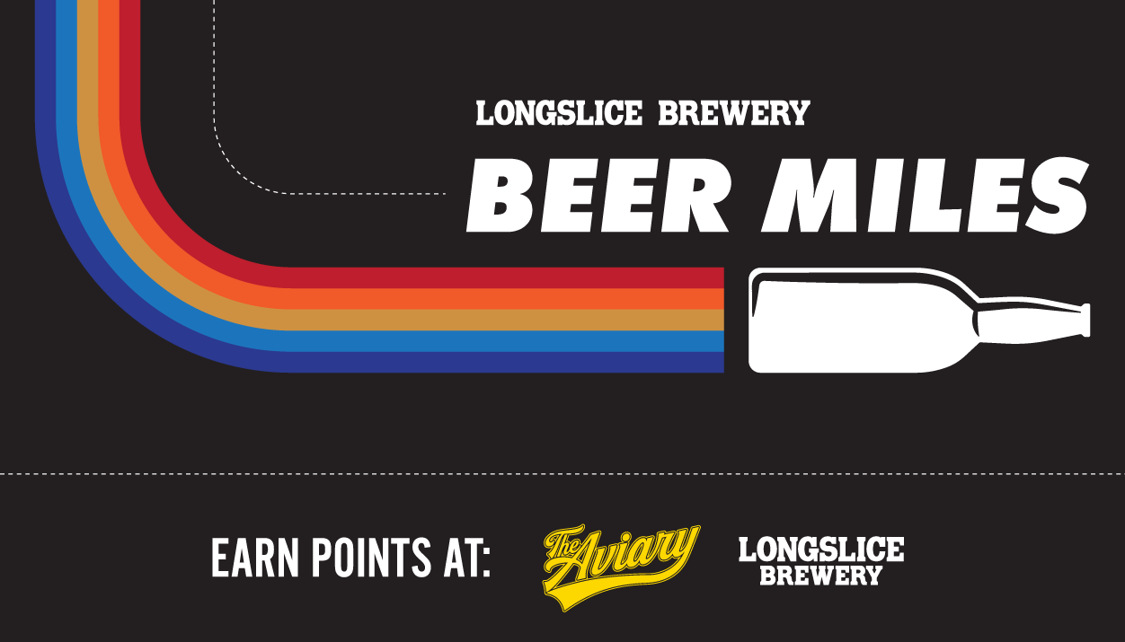 Beer Miles earn points with Longslice Brewery and The Aviary