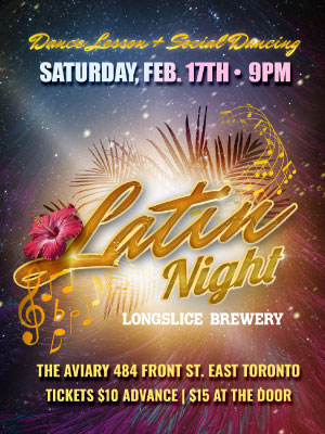 Latin night at Longslice Brewery - learn salsa dancing